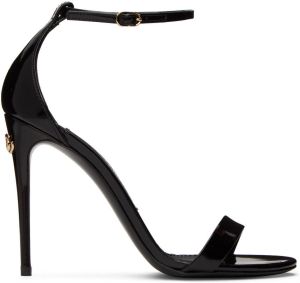 Dolce & Gabbana Black Keira Heeled Sandals