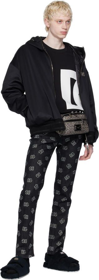 Dolce & Gabbana Black Logo Sandals - Picture 4