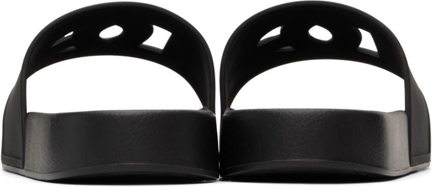 Dolce & Gabbana Black Logo Sandals