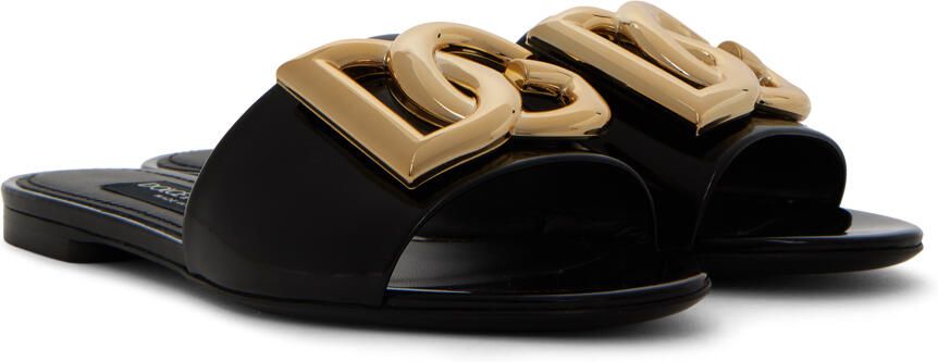 Dolce & Gabbana Black Logo Slides - Picture 2