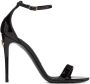 Dolce & Gabbana Black Polished Heeled Sandals - Thumbnail 1