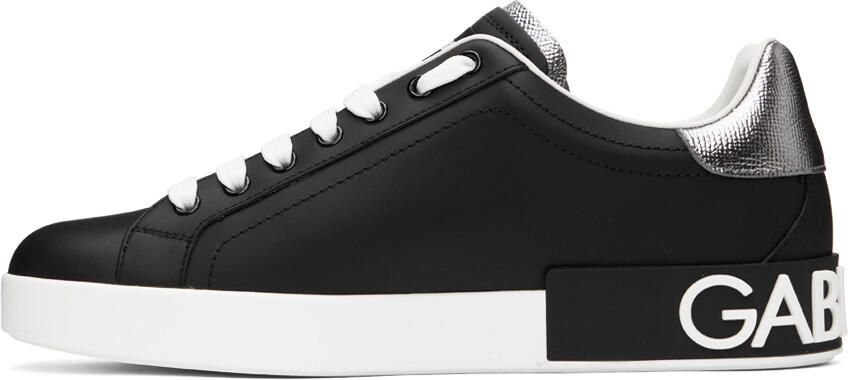 Dolce & Gabbana Black Portofino Sneakers - Picture 3