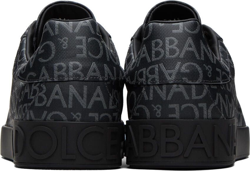 Dolce & Gabbana Black Portofino Sneakers