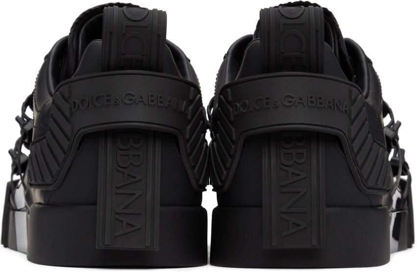 Dolce & Gabbana Black Portofino Sneakers