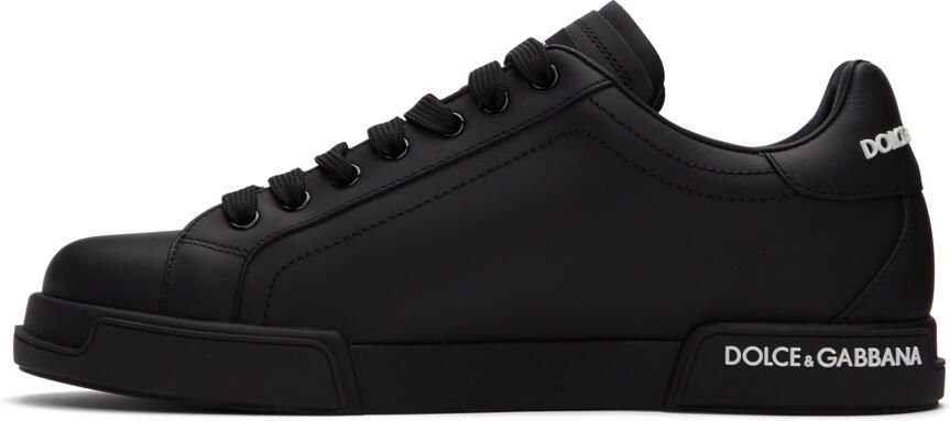 Dolce & Gabbana Black Portofino Sneakers - Picture 3