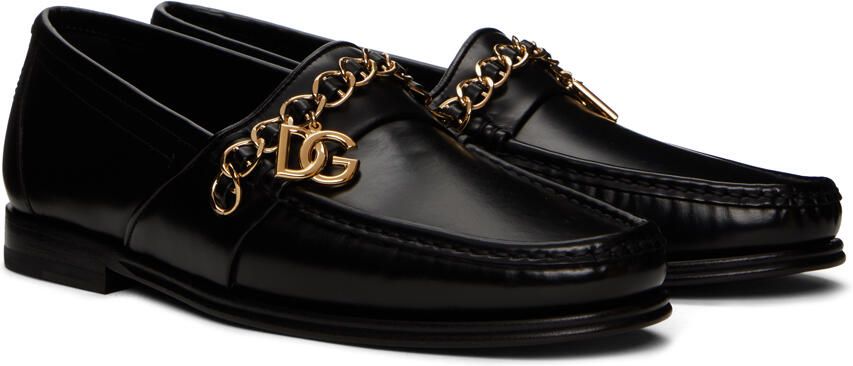 Dolce & Gabbana Black Visconti Loafers - Picture 2