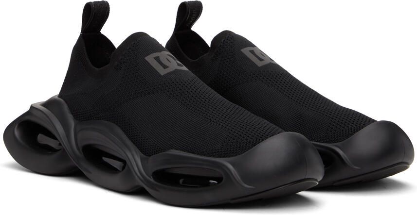 Dolce & Gabbana Black Wave Sneakers - Picture 2