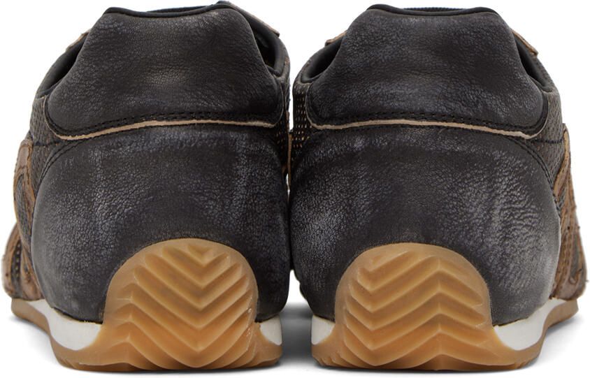 Dolce & Gabbana Brown Perforated Sneakers