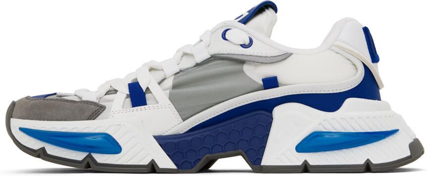 Dolce & Gabbana Gray & Blue Airmaster Sneakers - Picture 3