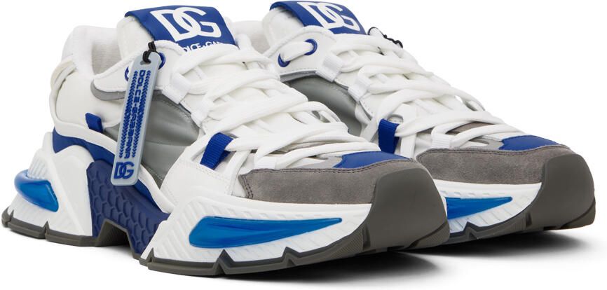 Dolce & Gabbana Gray & Blue Airmaster Sneakers - Picture 2