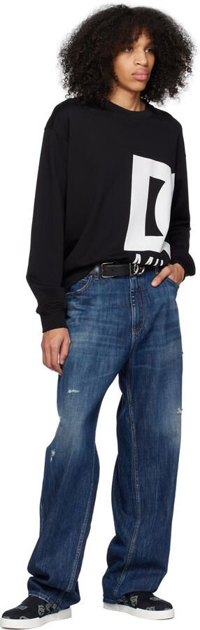 Dolce & Gabbana Navy Portofino Sneakers - Picture 4