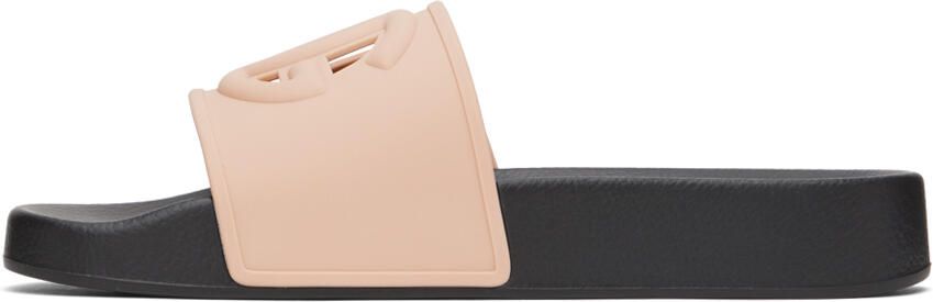 Dolce & Gabbana Pink Beachwear Slides - Picture 4