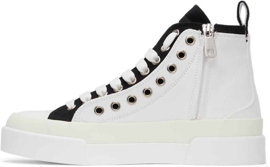 Dolce & Gabbana Portofino Light Colorblock Mid-Top Sneakers - Picture 4