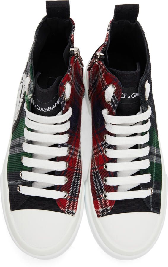 Dolce & Gabbana Portofino Light Two-Tone Mid-Top Sneakers - Picture 3