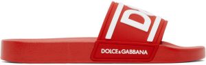 Dolce & Gabbana Red Gomma Slides
