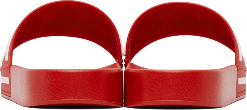 Dolce & Gabbana Red Gomma Slides
