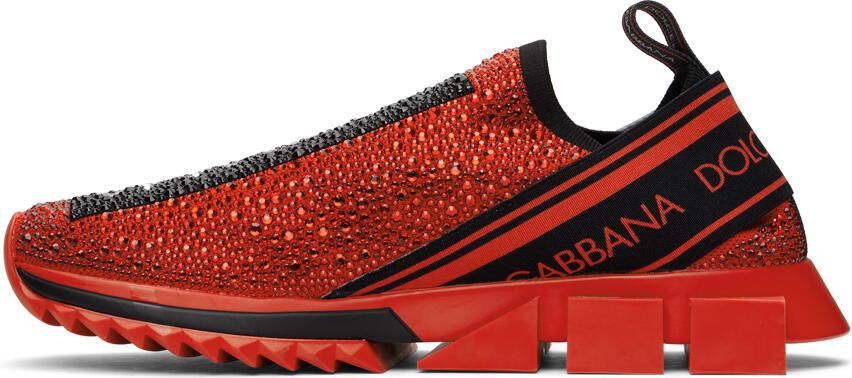 Dolce & Gabbana Red Sorrento Sneakers - Picture 3