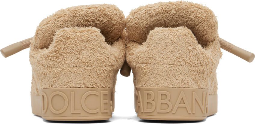 Dolce & Gabbana Tan Portofino Sneakers - Picture 4