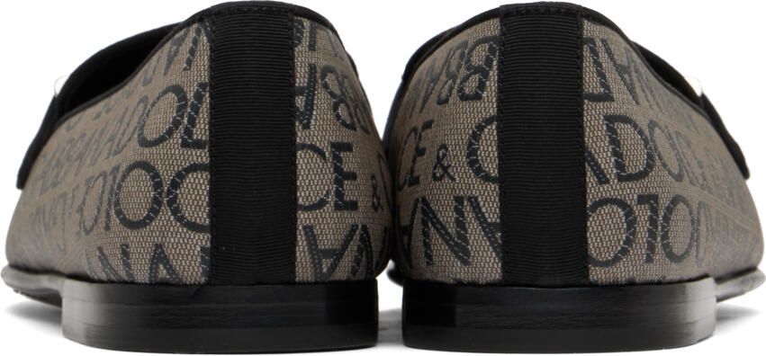 Dolce & Gabbana Taupe Ariosto Slippers