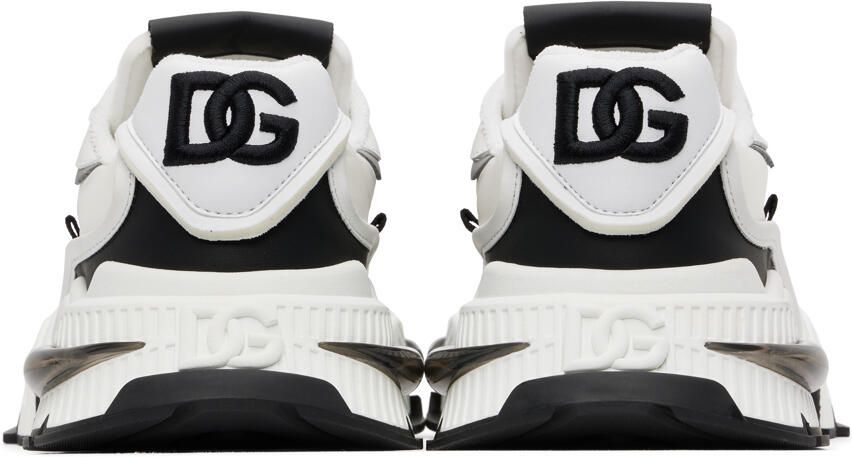 Dolce & Gabbana White & Black Airmaster Sneakers