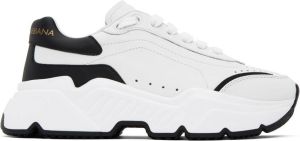 Dolce & Gabbana White & Black Daymaster Sneakers