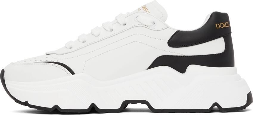 Dolce & Gabbana White & Black Daymaster Sneakers - Picture 4