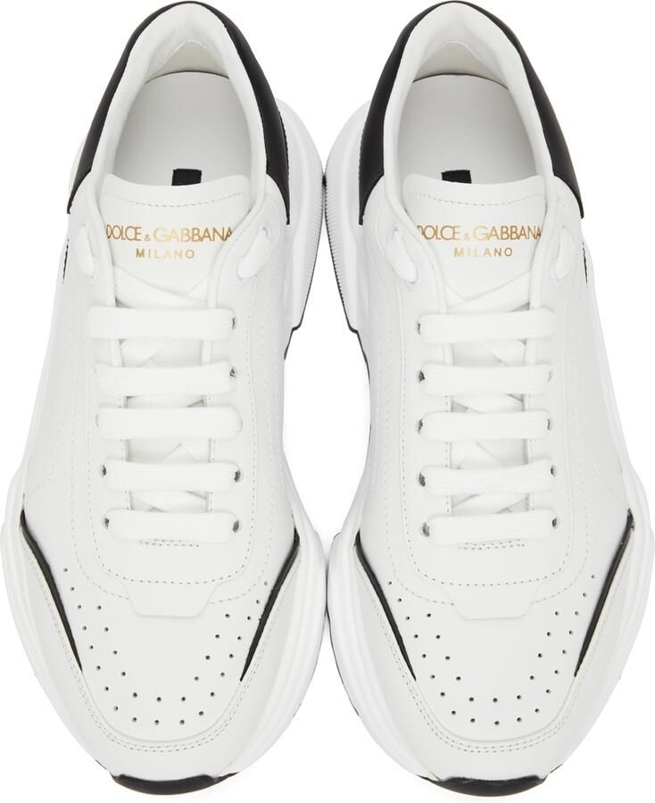 Dolce & Gabbana White & Black Daymaster Sneakers