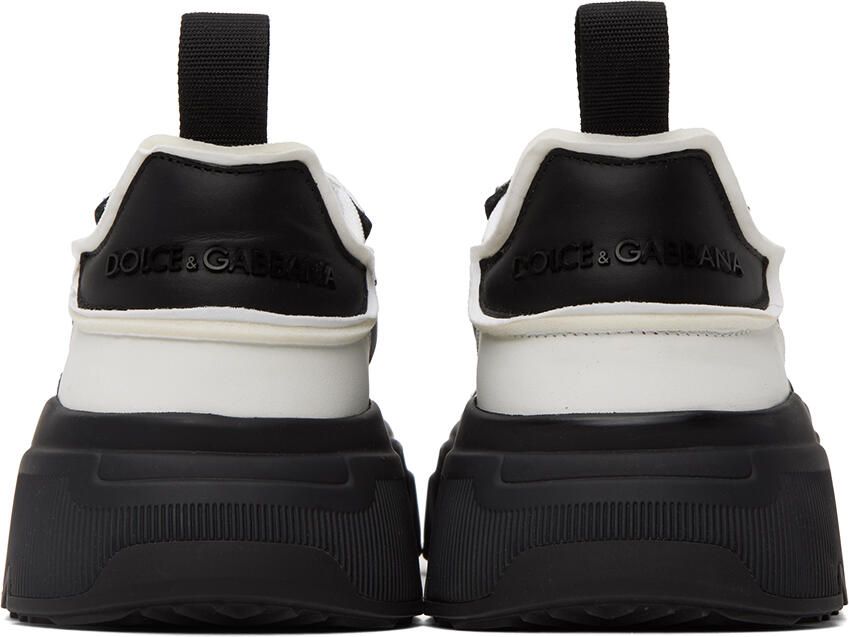 Dolce & Gabbana White & Black Daymaster Sneakers
