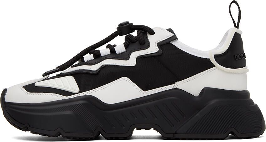 Dolce & Gabbana White & Black Daymaster Sneakers - Picture 3