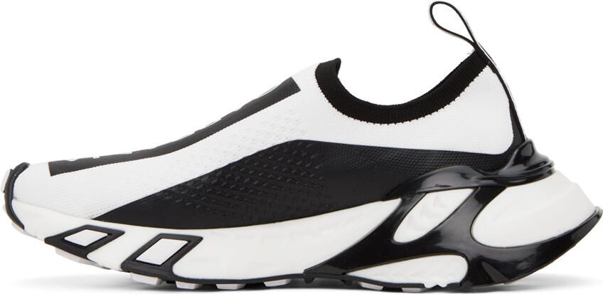 Dolce & Gabbana White & Black Sorrento Sneakers - Picture 3
