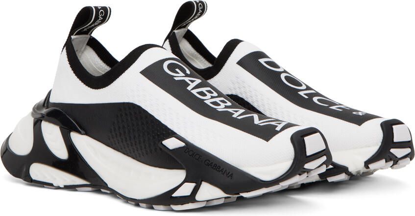 Dolce & Gabbana White & Black Sorrento Sneakers - Picture 2