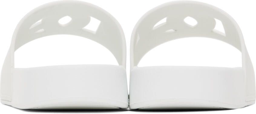 Dolce & Gabbana White DG Logo Slides