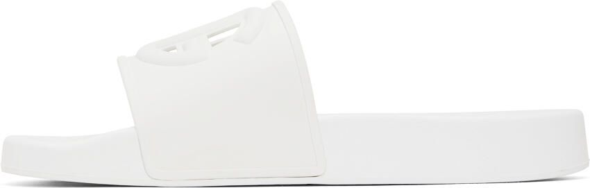 Dolce & Gabbana White DG Logo Slides - Picture 4