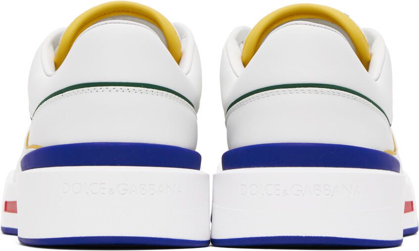 Dolce & Gabbana White New Roma Sneakers