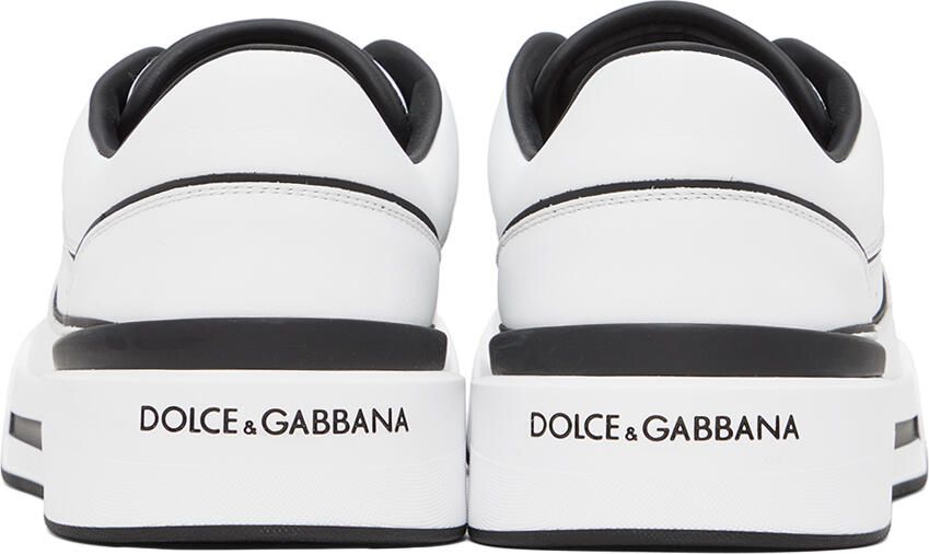 Dolce & Gabbana White & Black New Roma Sneakers - Picture 7