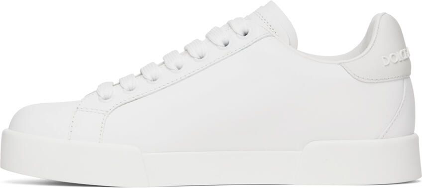 Dolce & Gabbana White Portofino DG Sneakers - Picture 3