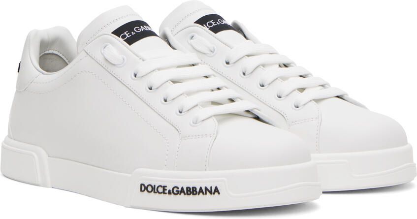 Dolce & Gabbana White Portofino Sneakers - Picture 2