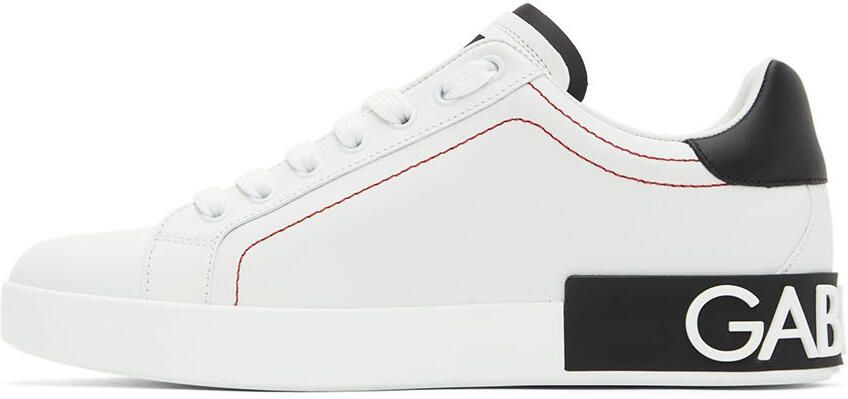 Dolce & Gabbana White Portofino Sneakers - Picture 3