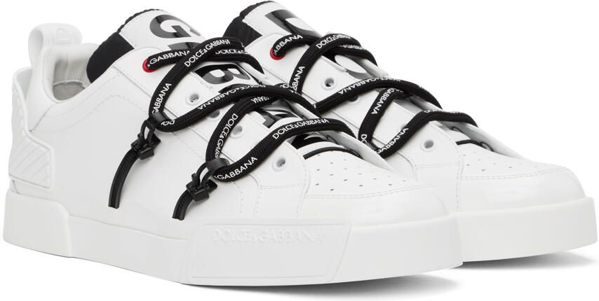 Dolce & Gabbana White Portofino Sneakers - Picture 2