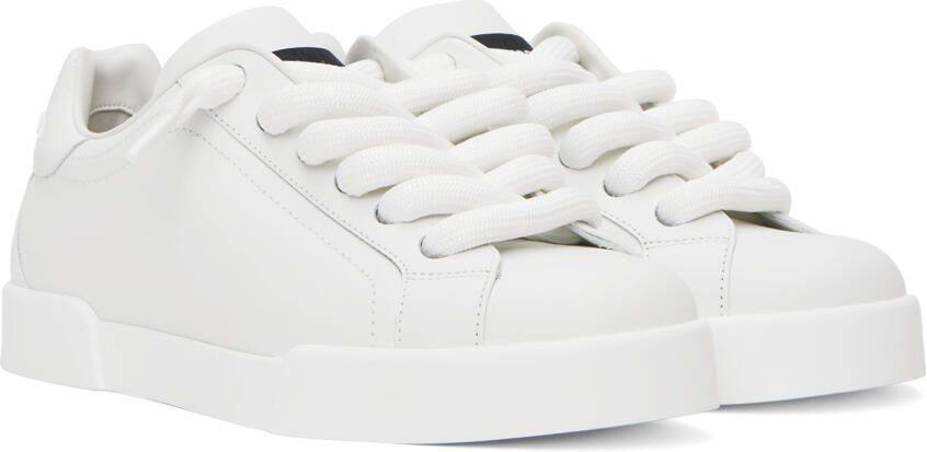 Dolce & Gabbana White Portofino Sneakers - Picture 2