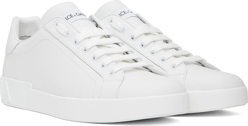 Dolce & Gabbana White Portofino Sneakers - Picture 2