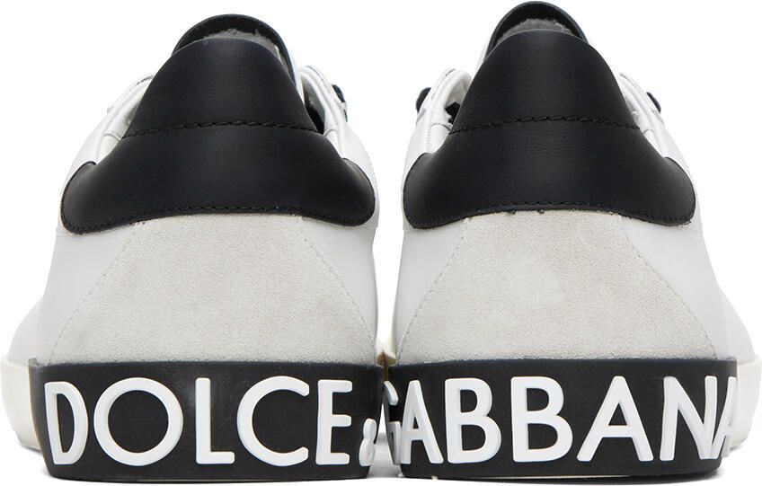 Dolce & Gabbana White Portofino Vintage Sneakers