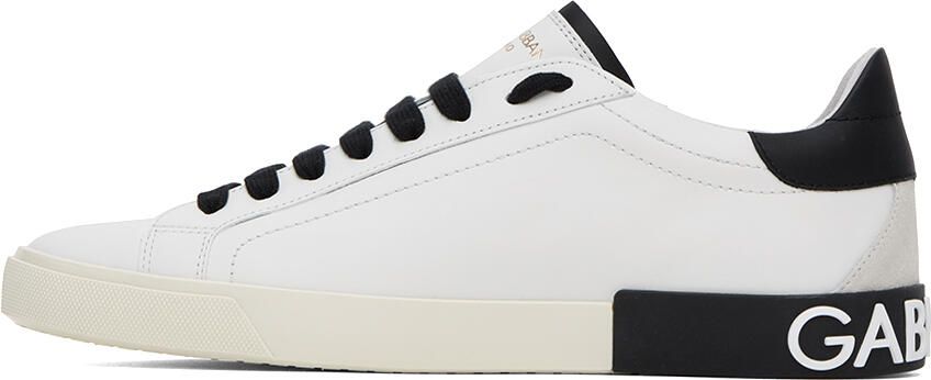Dolce & Gabbana White Portofino Vintage Sneakers - Picture 3