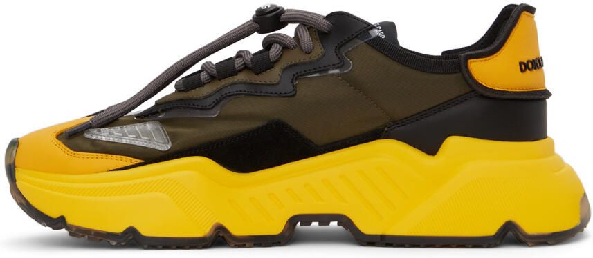 Dolce & Gabbana Yellow & Black Daymaster Sneakers - Picture 3