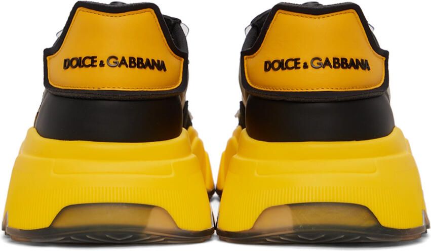 Dolce & Gabbana Yellow & Black Daymaster Sneakers