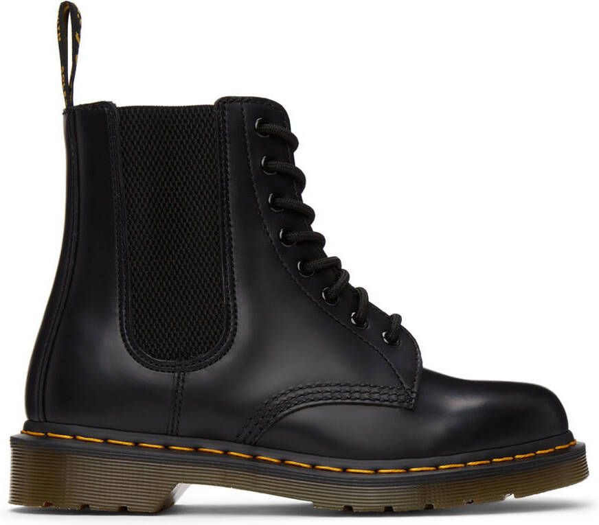 Dr. Martens Black 1460 Harper Smooth Leather Boots