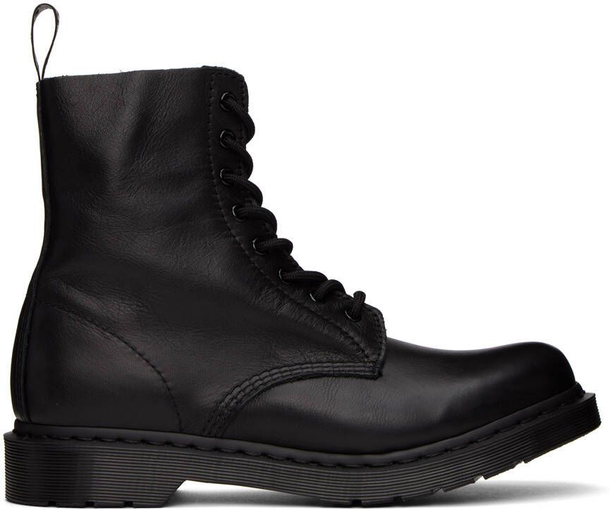Dr. Martens Black Nubuck 1460 Pascal Boots - Picture 2