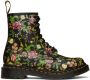 Dr. Martens Black Floral Bloom 1460 Boots - Thumbnail 1