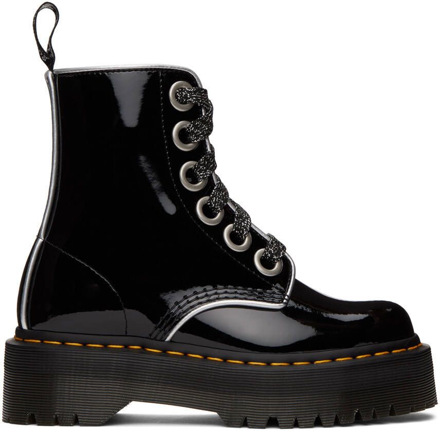 Dr. Martens Black Patent Molly Boots