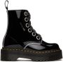 Dr. Martens Black Patent Molly Boots - Thumbnail 1